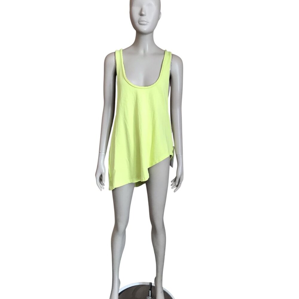 NWT Rare/Self Celery Juice Yellow Tank Top